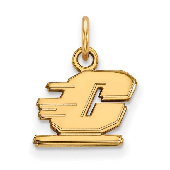 10k Yellow Gold Central Michigan U XS (Tiny) Charm or Pendant